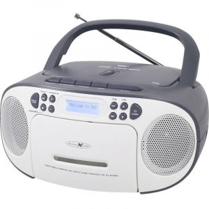 Radio-lecteur cd dab+, dab, fm aux, cd, Cassette, usb blanc, gris - Reflexion