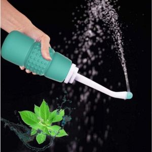 Bidet portable pour toilettes – Bouteille pour bidet – Bidet portable pour voyage, camping, soins postpartum, mamans, nouveau-nés et personnes âgées