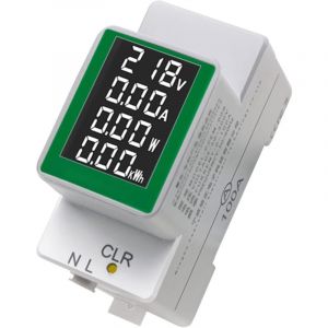 Ymyny - jamais UTILISÉ]Compteur d'électricité Wattmètre Multimètre PZEM-008 Compteur d'électricité AC50-300V/100A Ampèremètre Affichage numérique