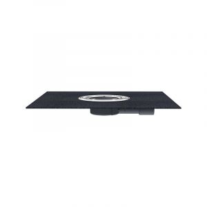 Avaloir de balcon et de terrasse DN40/50 - horizontal - plat - avec bride en bitume.