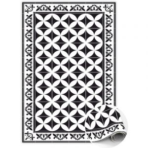 Tapis Vinyl pvc Antid&eacute;rapant pour Chambre et Cuisine - Carreaux espagnols - 80x120 cm