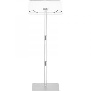 Mophorn Pupitre en acrylique de 43 pouces, pupitre portable sur pied avec surface de lecture spacieuse, angle réglable et pinces pour livres, pour