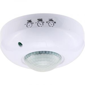 1PC Capteur de présence à Montage au Plafond,Interrupteur à détecteur de Mouvement PIR 220-240V,Interrupteur de lumière à détecteur de Mouvement