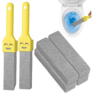 6Pcs Pierre Ponce Brosse WC, Brosse de Nettoyage Pierre Ponce avec Deux Poign&eacute;es, Rempla&ccedil;able Brosse Piscine Pierre Ponce pour Enlever Le Calcaire