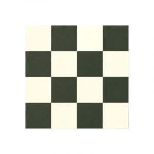 D&eacute;coweb - Sol Vinyle Happy Days - Carrelage damier droit - Noir et blanc - Rouleau de 4m x 3m