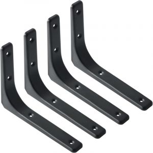 Fitags - Equerre Etagere Murale,4PCS Equerre Metal 200mm x 150mm Equerre Charge Lourde Support Etagere Murale Pour Deco Murale Cuisine Industrielle