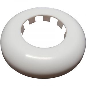 50mm Colonne rosette blanche couvercle rose pour tuyaux couvrant