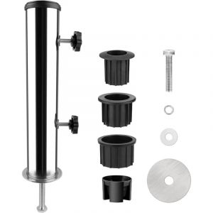 CCYKXA Tube Universel En Acier Inoxydable, Kit De Support De Parasol En Acier Inoxydable, Acier Inoxydable Pied Parasol, Accessoires Pour Parasols