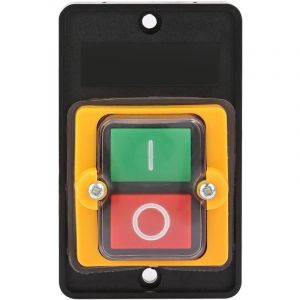 Commutateur à Bouton Poussoir, AC220V / 380V 10A Bouton Poussoir Étanche Interrupteur Sécurité Interrupteur à Bouton-Poussoir ON/OFF pour Machines