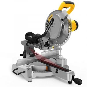 Vito Pro-power - Scie à onglet Professionnelle 2100W Disque ø 255 mm Alésage 30 mm 230 v Silencieux vito - yellow