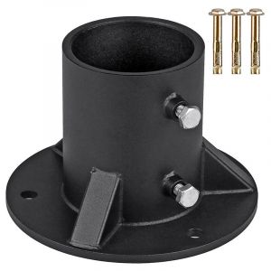 Base de poteau de 52 mm, base de montage robuste pour boîte aux lettres, poteau de fixation pour échelle de piscine, support de poteau de balustrade