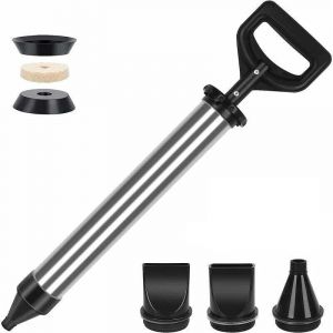 Pistolet extrudeur – pistolet à joint en acier inoxydable pour mortier – pistolet à mortier à 4 buses – pompe à mortier manuelle