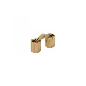 Charnière laiton invisible à encastrer 180° - diamètre de perçage 12 mm Synercia