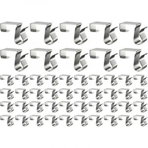 G&eacute;n&eacute;rique Crochets De Goutti&egrave;re Pour Lumi&egrave;res Ext&eacute;rieures - 50 Pi&egrave;ces Fixations R&eacute;sistantes Anti-D&eacute;rapantes,Crochets d'&Eacute;clairage d'Ext&eacute;rieur