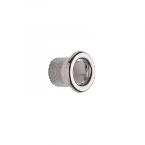 Enjoliveur de trop plein chromé diamètre 24 mm, longueur 26 mm