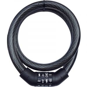 Security Plus - sps 100 Câble antivol noir fermeture à combinaison avec symboles