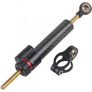 Fibre de Carbone Fibre de Direction Universelle Stabilisateur de Fourche &agrave; Feuilles &eacute;lev&eacute;es pour la Moto R&eacute;duire la Fatigue de Conduite pour