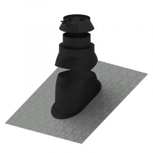 Remeha Solin &agrave; bavette en plomb avec embout, DN 80/125, pour AW au-dessus du toit, W000190