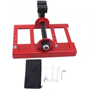 Guide de Sciage Vertical pour Tron&ccedil;onneuse Scie Mobile Portable pour Sciage de Bois Accessoire de Coupe pour Professionnels et Bricoleurs Rouge