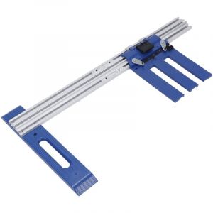 Guide de scie circulaire en alliage d'aluminium pour le travail du bois, guide de coupe de 0 &agrave; 65 cm