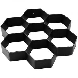 Moule à pavés hexagonaux en plastique pour pavage de béton, chemin de marche, moule réutilisable pour allée, jardin, cour, patio, piscine