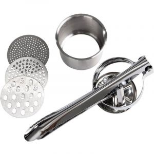 Presse-Purée à Pommes de Terre Professionnel 3 en 1 en Acier Inoxydable Presse-purée de Pommes Pomme de Terre Masher Presse à la Main Idéal pour