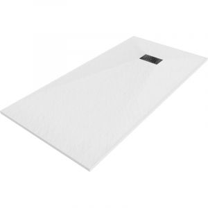 Mexen - Baignoire Hugo rectangulaire smc 170 x 90 cm, blanche, avec cache noire - 42109017-B