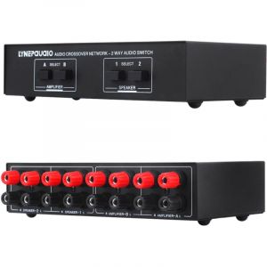 Decdeal Lynepauaio 2 In Out S&eacute;lecteur de haut-parleur S&eacute;lecteur de haut-parleur Signal audio commutateur d'alimentation