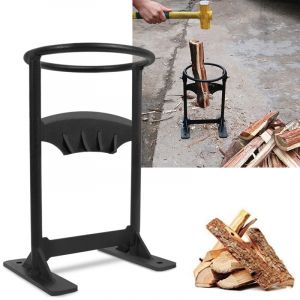 Froadp Fendeuse &agrave; bois manuelle Outil de fendage Fendeuse &agrave; bois de chauffage, fendeuse &agrave; bois d'allumage en acier, fendeuse &agrave; bois de chauffage