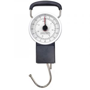 35 kg Global Travel Accessoires &Eacute;chelle manuelle des bagages, noir (Piles non incluses) Balance m&eacute;canique &agrave; petite grue, balance portable &agrave; ressort