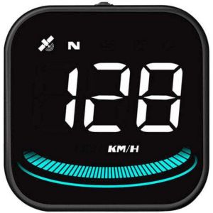 Affichage t&ecirc;te haute de 2,2 pouces pour v&eacute;hicule - compteur de vitesse universel pour pare-brise (mph/km) - compteur de vitesse num&eacute;rique - d&eacute;tecteur
