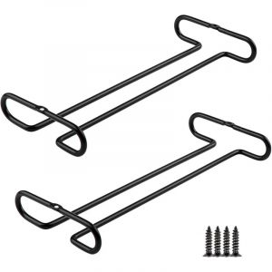 2 Pi&egrave;ces Support de tasse de vin，Support &agrave; Verre &agrave; Vin Suspendu, Support &Agrave; Verre &Agrave; Vin sous Armoire, Porte-Verres &Agrave; Pied Suspendu pour Maison, Bar,