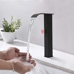 Gojoy - Robinet Automatique Capteur Infrarouge Robinet de Lavabo Robinet à Une Main Robinet de Salle de Bain Mélangeur Sans Contact Robinet de