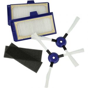 Kit de 6 accessoires compatible avec Rowenta Smart Force Extreme RR7126 aspirateur robot - filtre en mousse, filtre hepa, brosse lat&eacute;rale - Vhbw