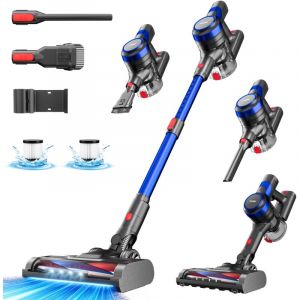 Aspirateur Balai sans Fil Stanew, 350W Aspirateur sans Fil Puissant 35Kpa, Batterie 2200mAh x 6, L&eacute;ger 2.4 kg avec Batterie Amovible et Support