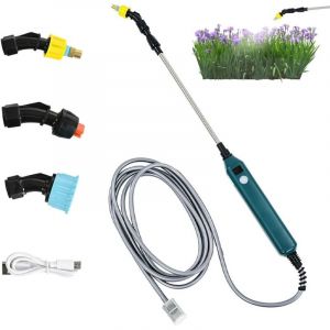 Pulverisateur Lance Telescopique, Pulverisateur Electrique avec Affichage de la Puissance, Lance Telescopique Pulverisateur Toiture avec 3 Buses et