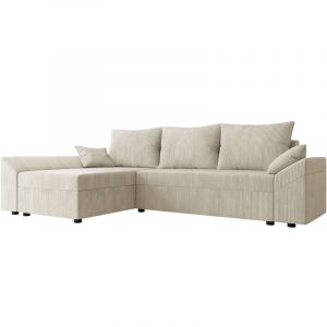 Mobilier1 - Canap&eacute; d'angle Memphis 104, Poso 100, Fonction de couchage, Bo&icirc;te de literie, 240x140x82cm, 0