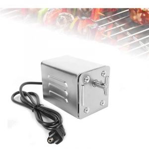 Basetbl - 15W 70KG Moteur électrique pour Barbecue en Acier Inoxydable, Moteur Professionnel pour Barbecue, Poulet, Porc, Chèvre grillée