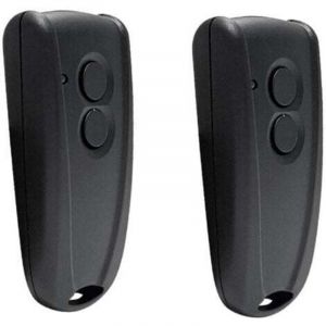 T&eacute;l&eacute;commande de porte de garage 433 MHz 2 pi&egrave;ces, compatible avec la t&eacute;l&eacute;commande de porte de volet roulant sans fil &agrave; 2 boutons RSE2 RSC2