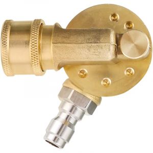 Beijiyi - Embout de nettoyeur de gouttière, coupleur pivotant pour buse de nettoyeur haute pression, rotation à 240 degrés, connexion rapide de 1/4',