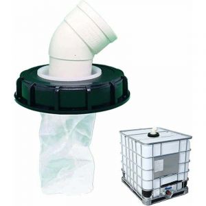 45&deg;Filtre Cuve 1000L, avec Filtre en Nylon Lavable, pour Raccord Cuve 1000 litres, Filtre &Agrave; Couvercle IBC Accessoires de R&eacute;servoir IBC,Filtre &agrave; Eau