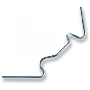 Agrafes de serre Crochet pour syst&egrave;me de goutti&egrave;re 8,5 x 3 cm 20 pi&egrave;ces