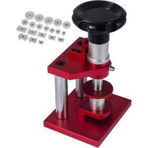 Vevor Outils de montre Presse de montre avec 20 matrices Boitier de montre plus proche pour fermer le couvercle arriere de la montre Capper Machine