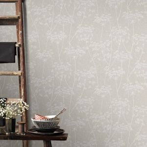 Papier peint intiss&eacute; Aura Vinyle Expans&eacute; 1005 x 52cm Cr&egrave;me