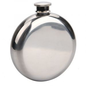 Shining House - Bouteille d'alcool Ronde, 5 oz/140ml Flasque en Acier Inoxydable, Flasque Alcool Hip Flask, Portable Flacon de Hanche pour Conserver