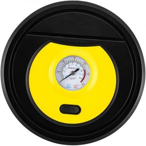 Compresseur d'air électrique portable 12 V avec manomètre, gonfleur pour pneus de camping et de voiture