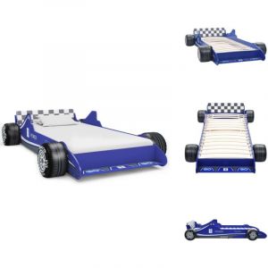 Vidaxl - Lit voiture de course pour enfants 90 x 200 cm Bleu - Lit Bébé - Lit Enfant - Lit Voiture De Course - Mobilier Enfant - Décoration Chambre