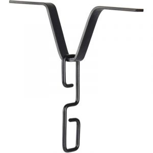 Crochet cha&icirc;ne Pluie, Adaptateur goutti&egrave;re &agrave; cha&icirc;ne Pluie r&eacute;glable Adaptateur cha&icirc;ne Pluie en Forme V avec Crochet en Forme S pour Sortie Tuyau