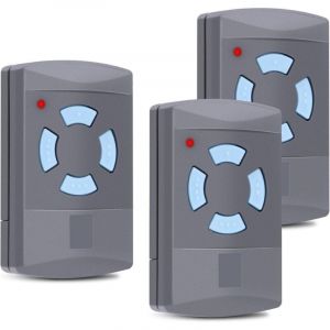 Pour Usage G&eacute;n&eacute;ral - 3PACK T&eacute;l&eacute;commande de Garage Sdre HSM4 868 MHz avec 4 Boutons Couleur Bleue Remplacer Les &eacute;metteurs Hormann 868 MHz HS4 HSM2