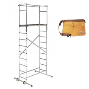 Echafaudage domestique: Hauteur de travail max 4.5m + Ceinture porte-outils - 9475-901-CEINTURE